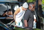 Justin Bieber - Arriving at a studio in Beverly Hills 07/23/2015