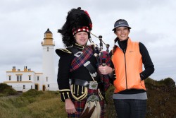 [MQ] Michelle Wie -  poses ahead of the Ricoh Women's British Open in Turnberry, Scotland 7/27/2015