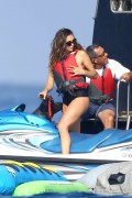Нина Добрев (Nina Dobrev) Black Swimsuit On A Yacht In St Tropez, France, 21.07.2015 (24xHQ) 48a484424747103