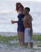 Рианна (Rihanna) enjoys a winter break on the beach in Barbados, 2010 (50xHQ) 9072e0427812913