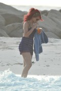 Рианна (Rihanna) enjoys a winter break on the beach in Barbados, 2010 (50xHQ) A9f03d427813203