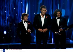 Ричард Хаммонд, Джереми Кларксон и Джеймс Мэй (Richard Hammond, Jeremy Clarkson, James May) National Television Awards, Royal Albert Hall, London, Britain - 31 Oct 2007 E7bd9e434352763