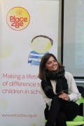 [LQ] Jenna-Louise Coleman - Visting Surrey Square Primary School for Place2Be Charity - September 15, 2015