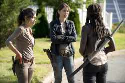 Lauren Cohan, Christian Serratos, & Alexandra Breckenridge - 'The Walking Dead' Season Six, Episode 5 Stills (2015)