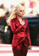 Лэди Гага (Lady Gaga) sings the National Anthem at Super Bowl 50 at Levi's Stadium (Santa Clara, 07.02.2016) - 56хHQ A59382472489476
