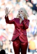 Лэди Гага (Lady Gaga) sings the National Anthem at Super Bowl 50 at Levi's Stadium (Santa Clara, 07.02.2016) - 56хHQ A8b3ed472489695