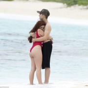 [LQ/Tag] Ariel Winter - Wearing A Red Swimsuit in The Bahamas April 2016
